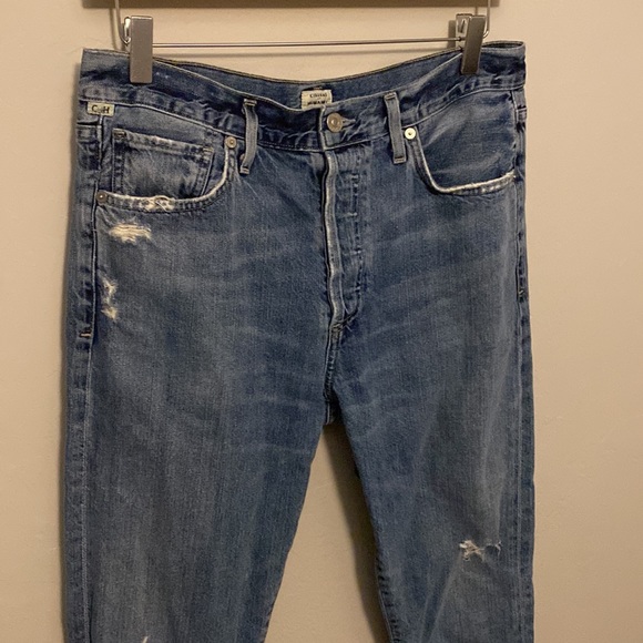 Citizens of Humanity Liya Straight Crop Jeans in Norlander Wash - Picture 8 of 13